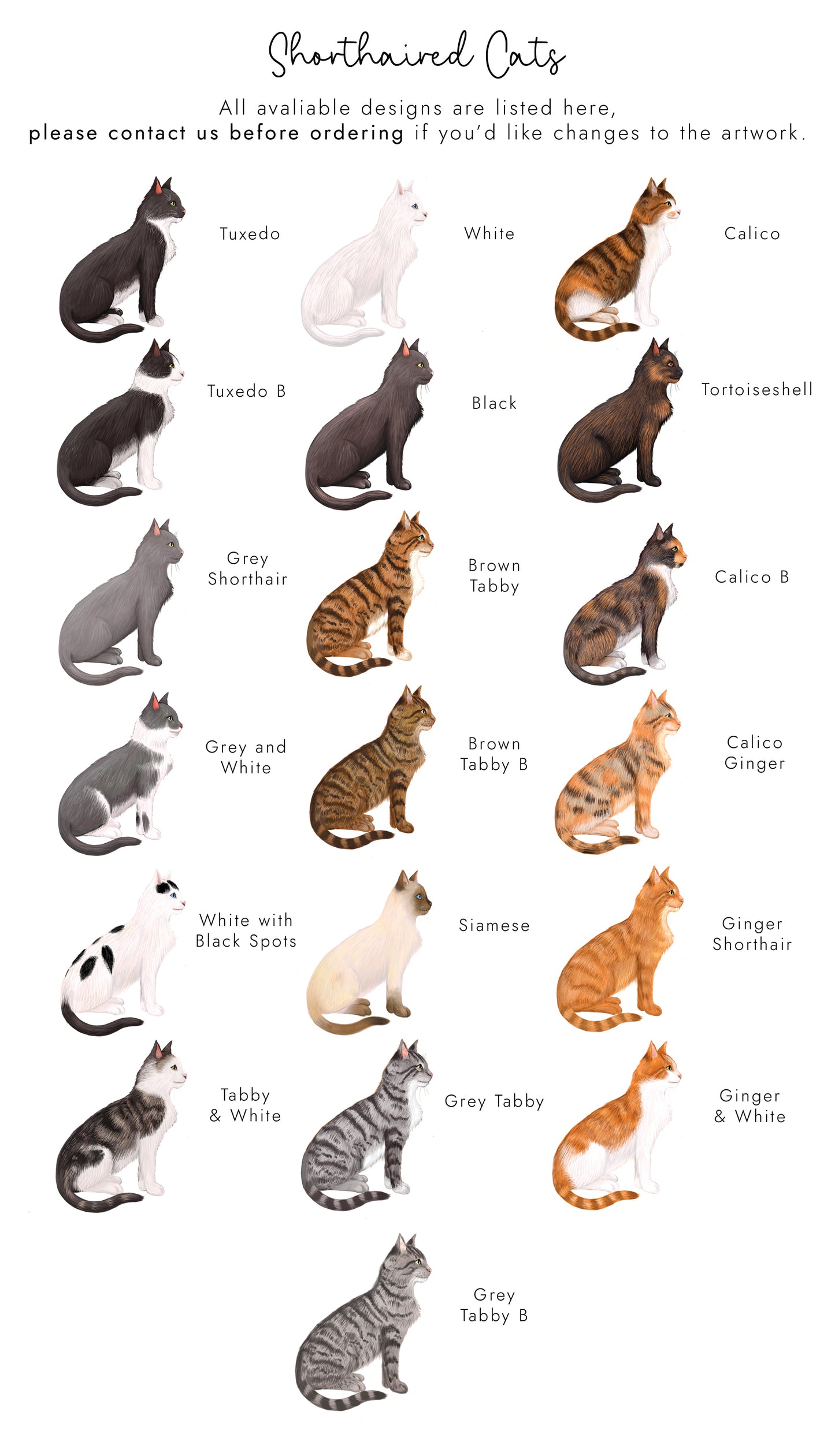 Personalised Choose the Cats Birthday Card for Her