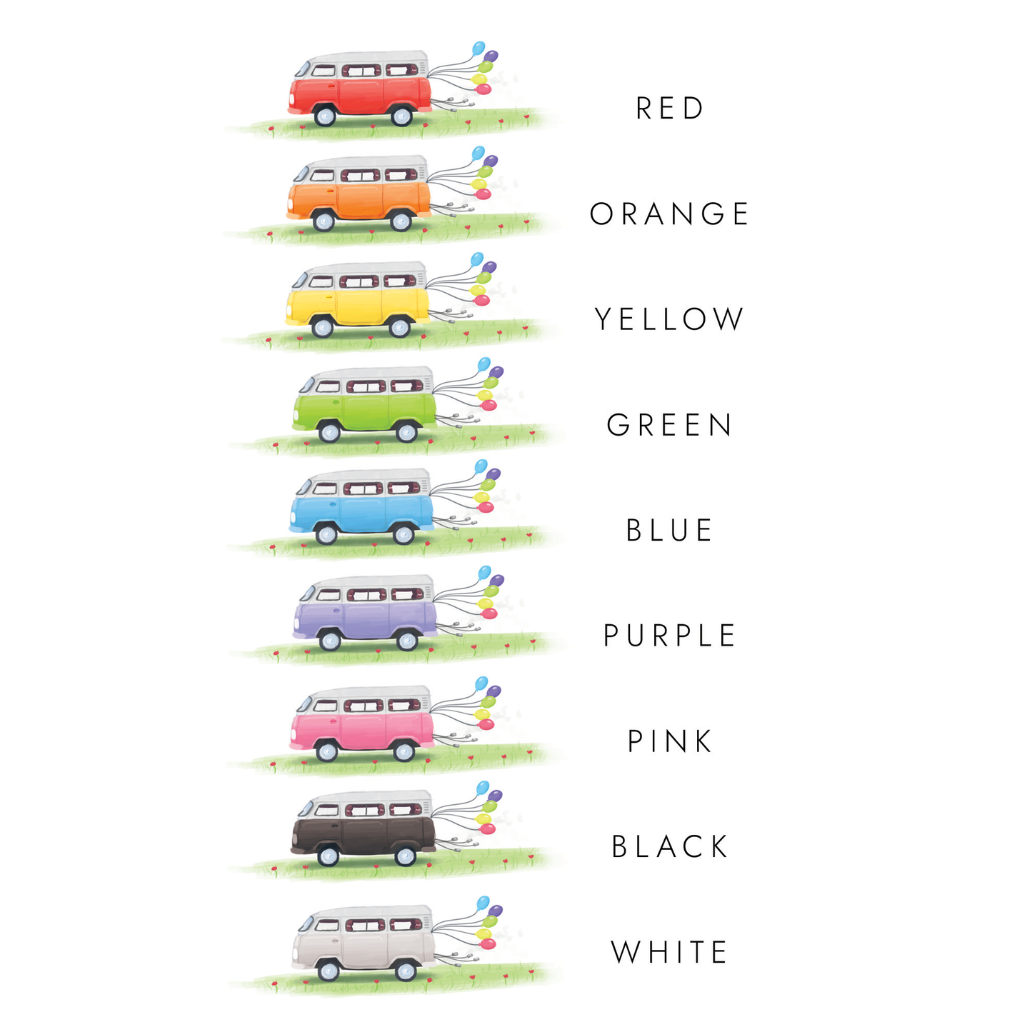 Personalised Camper Van Wedding Card