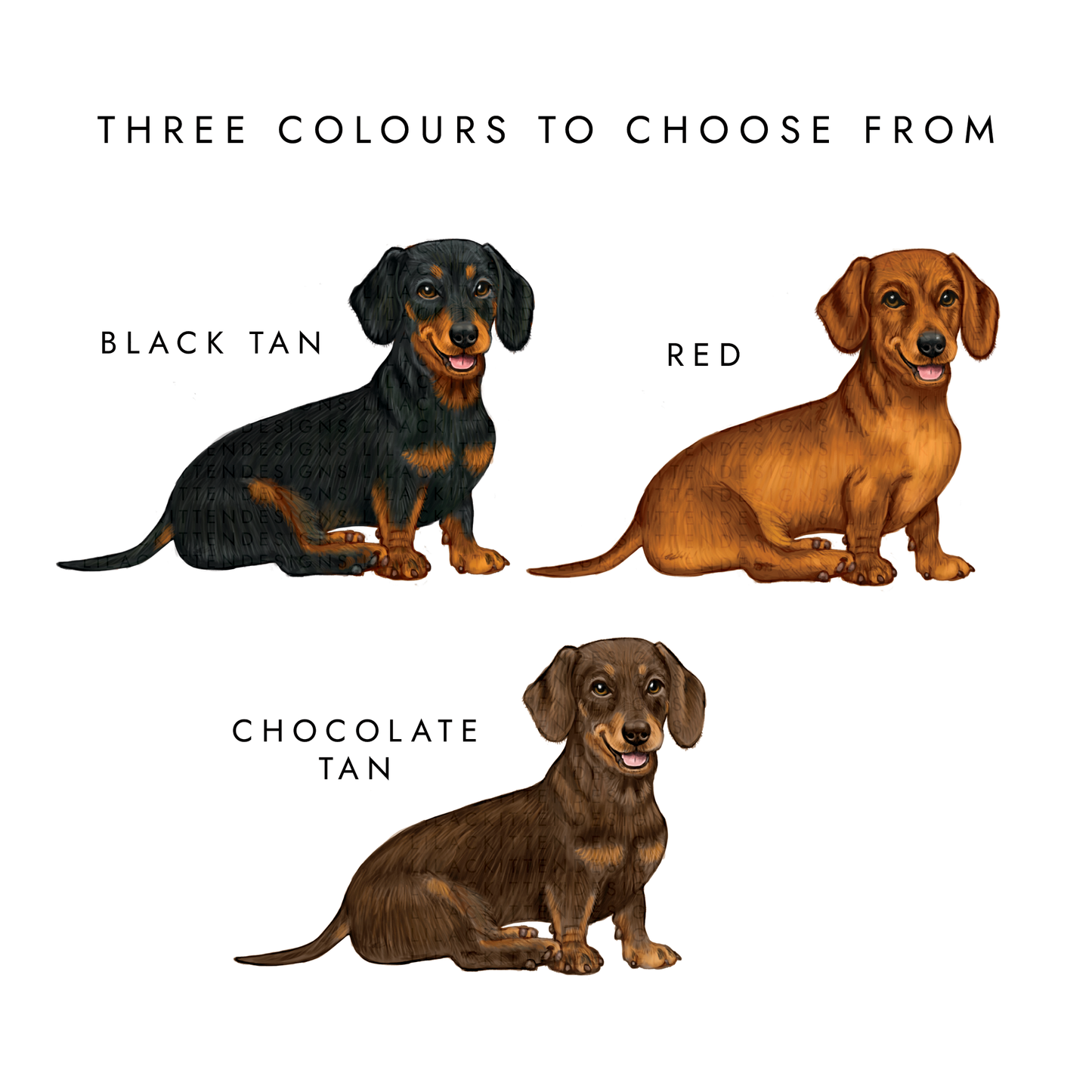 Personalised Dachshund Father's Day Card for Dad