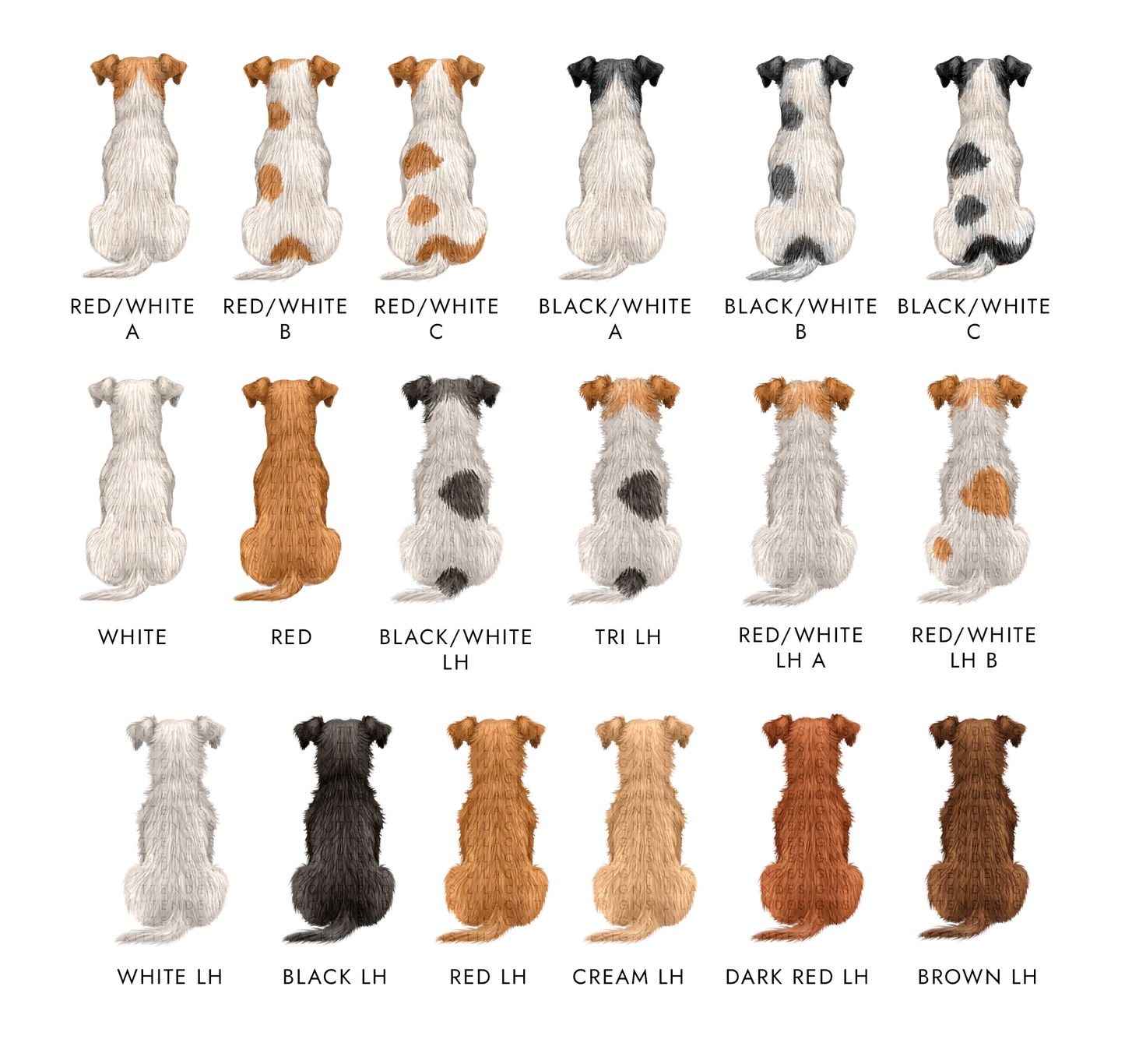 Personalised Jack Russell Dog Christmas Card