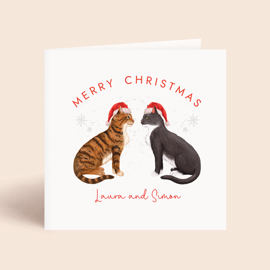 Personalised Choose the Cats Christmas Card