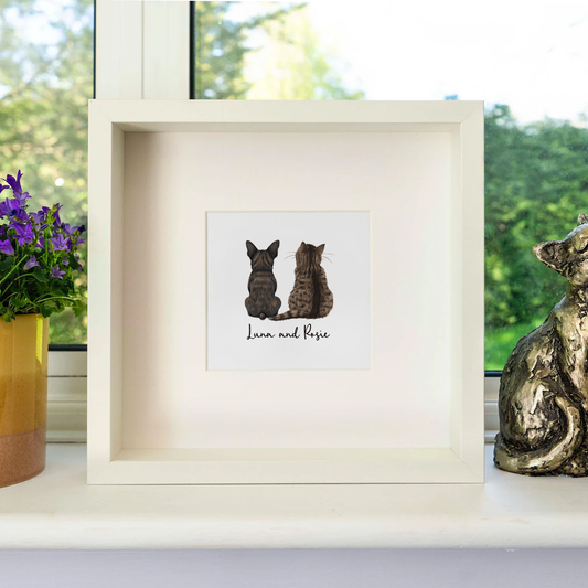 Personalised Pets Art Print - Cats and Dogs