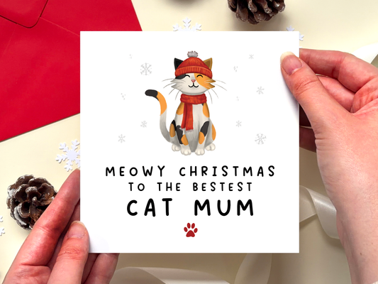 Personalised Christmas Card from Cat