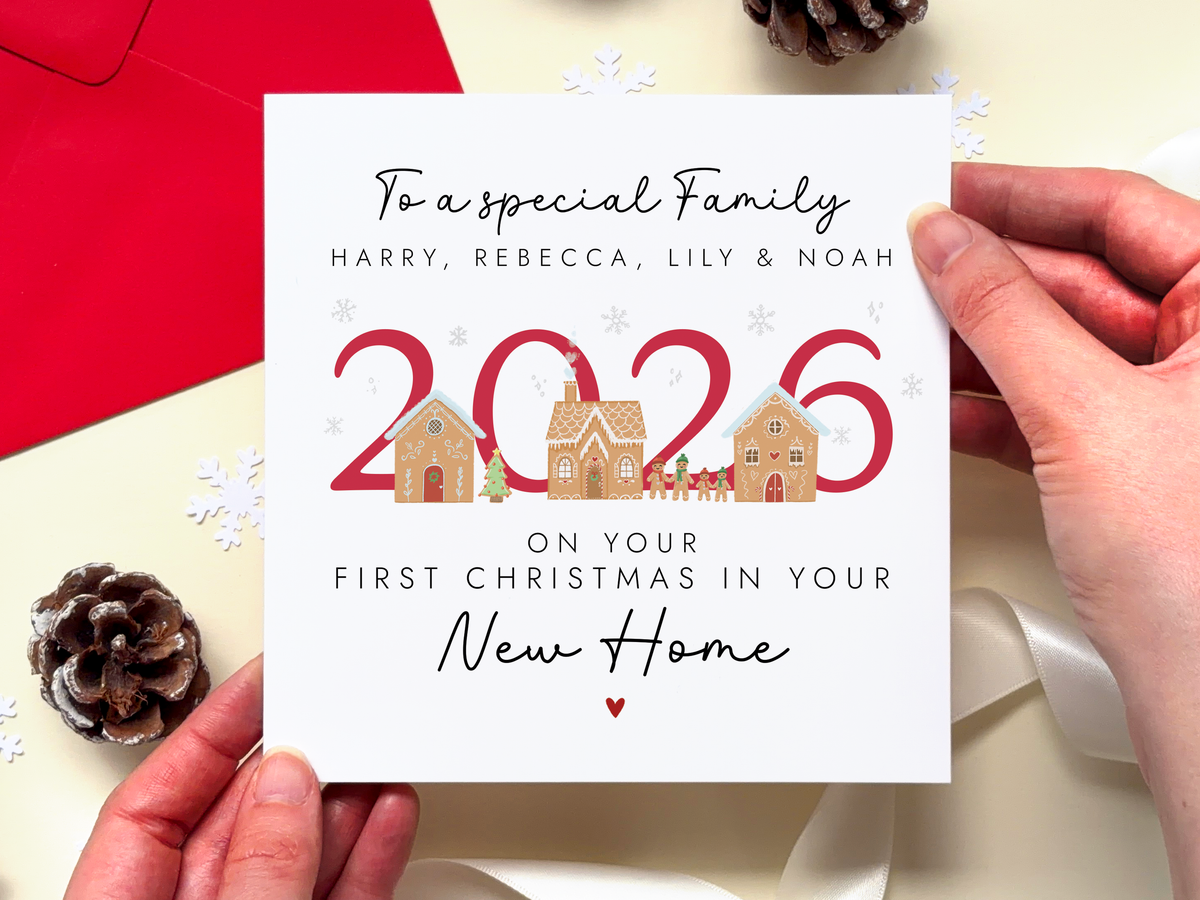 Personalised New Home Christmas Card