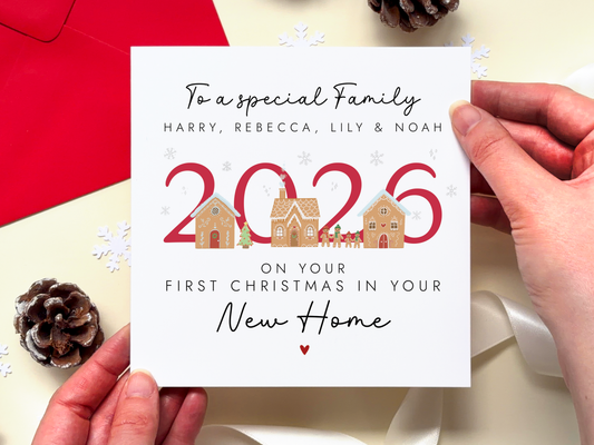 Personalised New Home Christmas Card