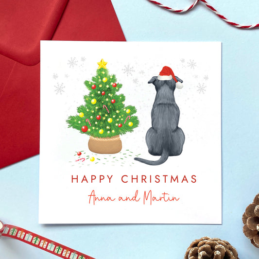 Personalised Staffy Christmas Card