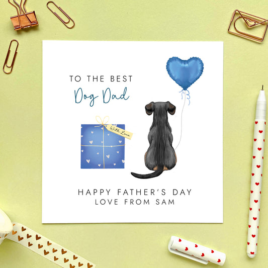 Custom From the Dog Fathers Day Card