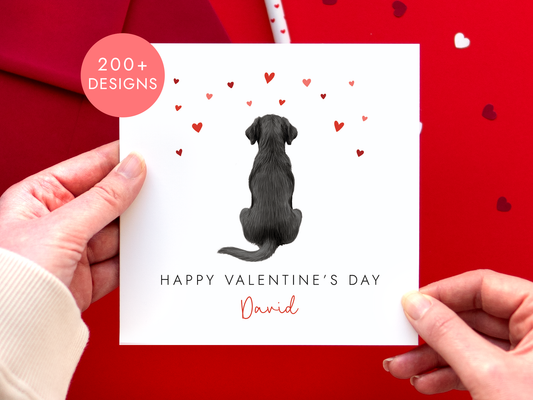 Personalised Dogs Valentine's Day Card