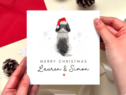 Personalised Shih Tzu Dog Christmas Card