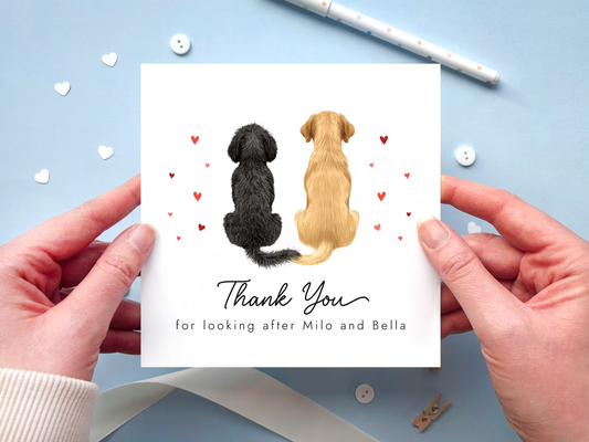 Personalised Dog Thank You Card