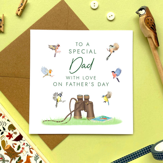 Birdwatching Fathers Day Card for Grandad