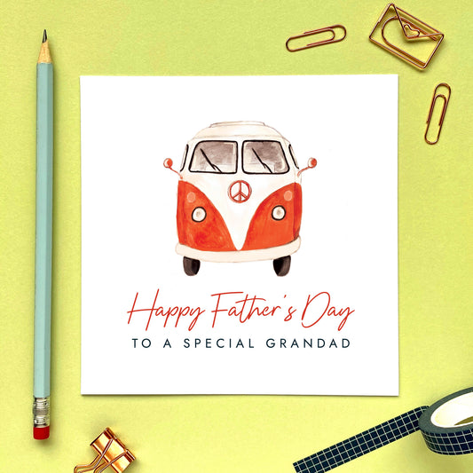 Camper Van Fathers Day Card