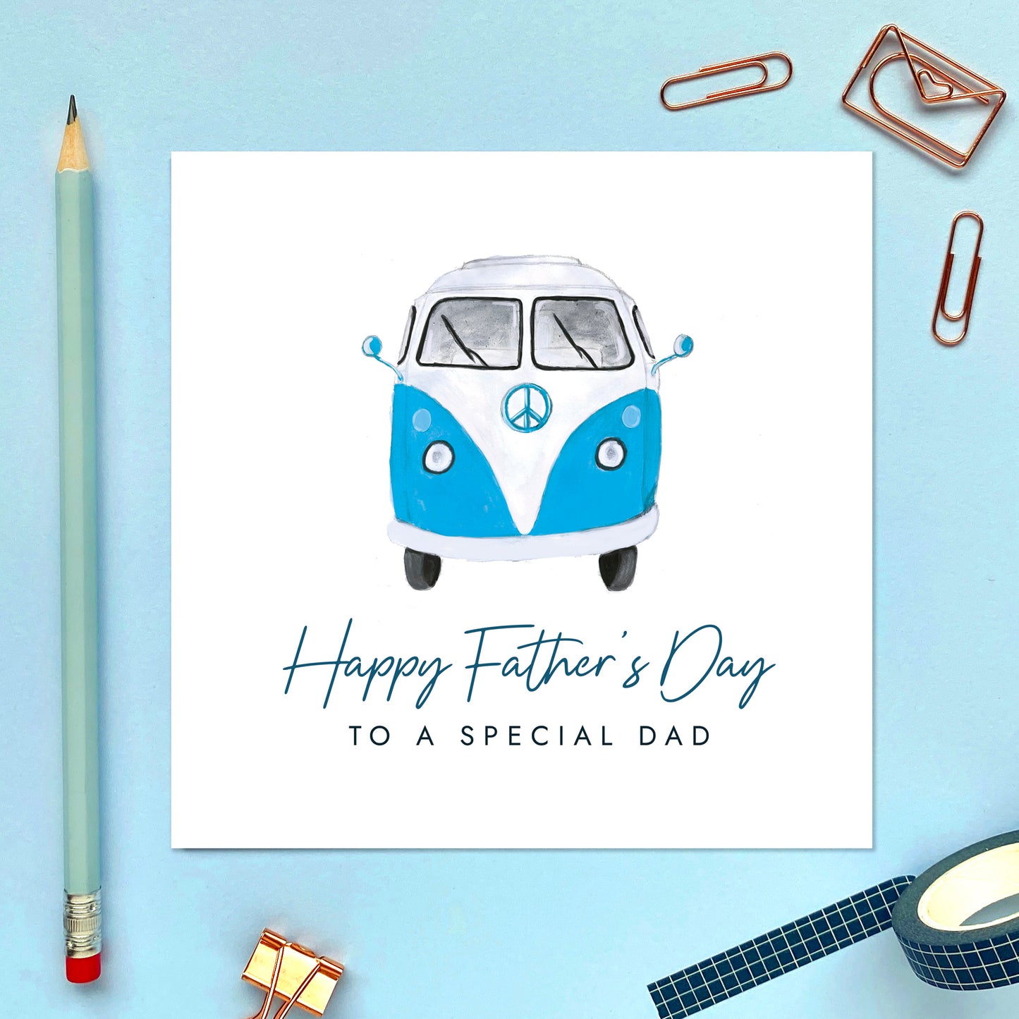 Camper Van Fathers Day Card