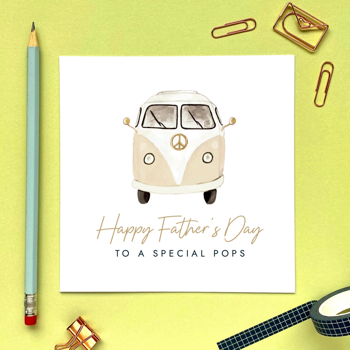 Camper Van Fathers Day Card