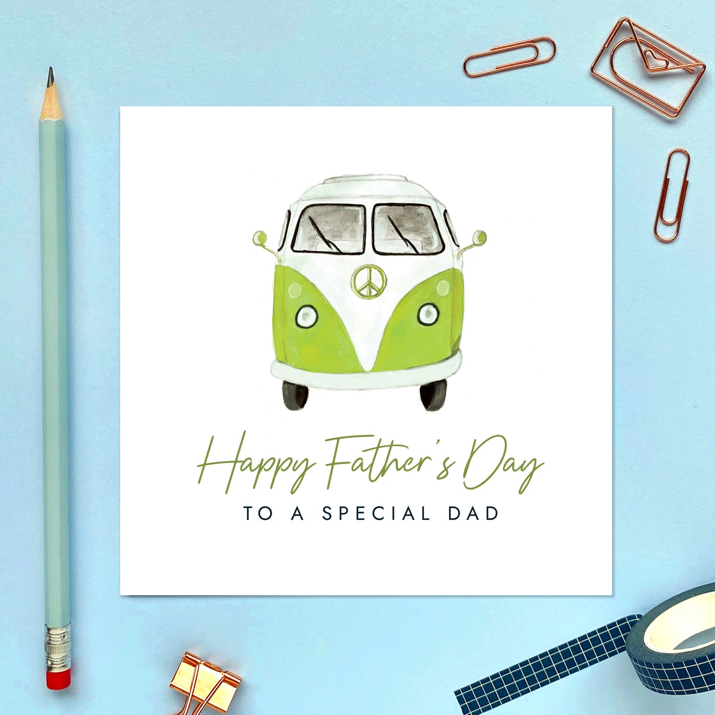 Camper Van Fathers Day Card