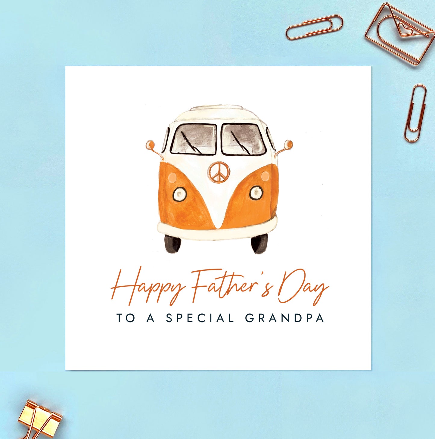 Camper Van Fathers Day Card