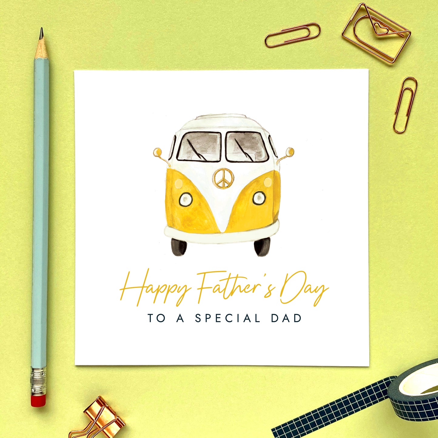 Camper Van Fathers Day Card