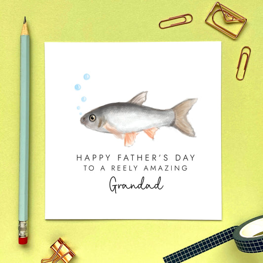 Fish Fathers Day Card for Dad or Grandad