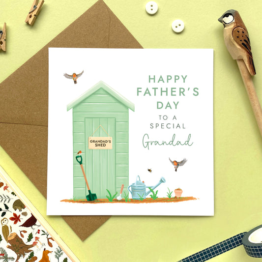 Garden Shed Fathers Day Card for Dad