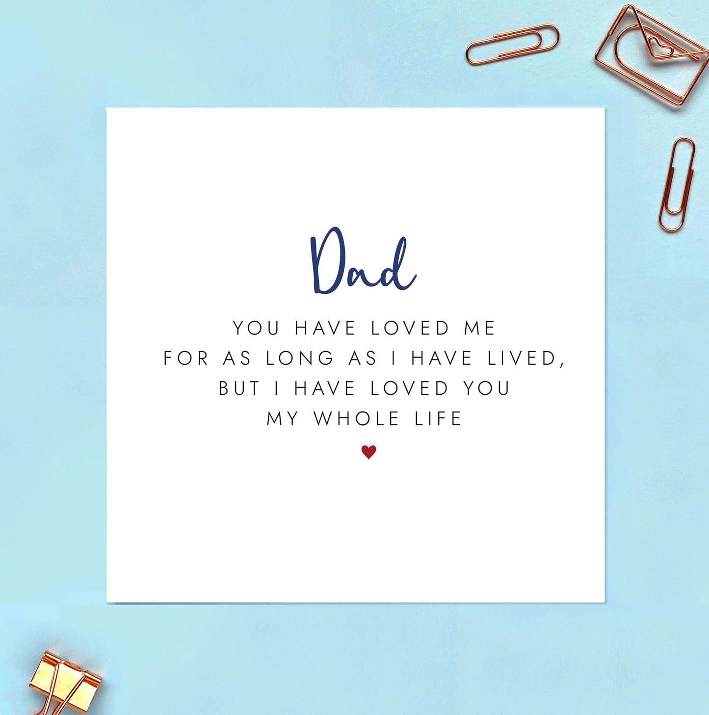 Sentimental Card for Dad