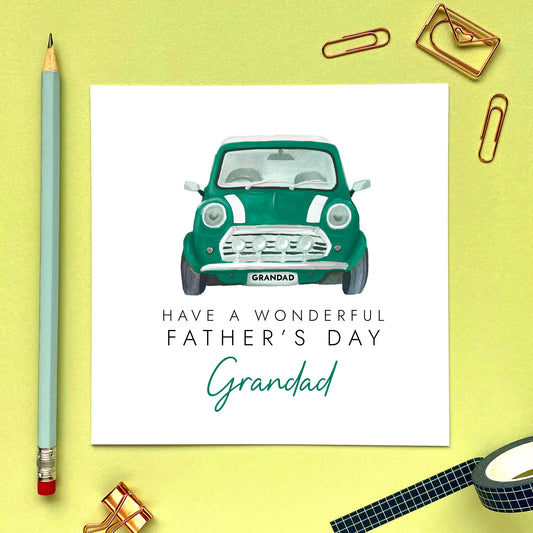 Classic Car Fathers Day Card