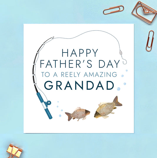 Fishing Fathers Day Card for Dad or Grandad