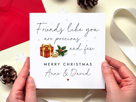 Personalised Christmas Card for Friend