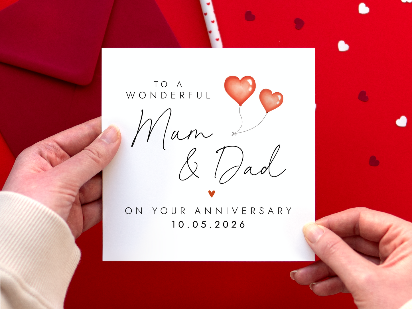Personalised Anniversary Card for Mum and Dad