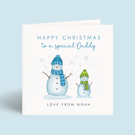 Personalised Christmas Card for Daddy