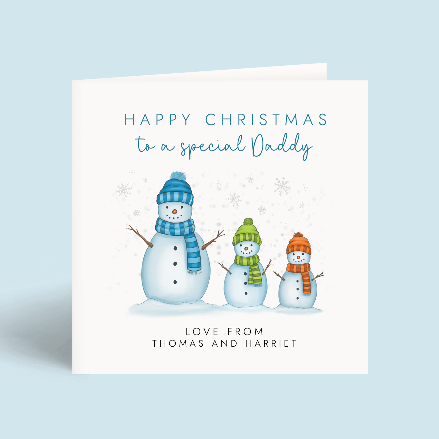 Personalised Christmas Card for Daddy