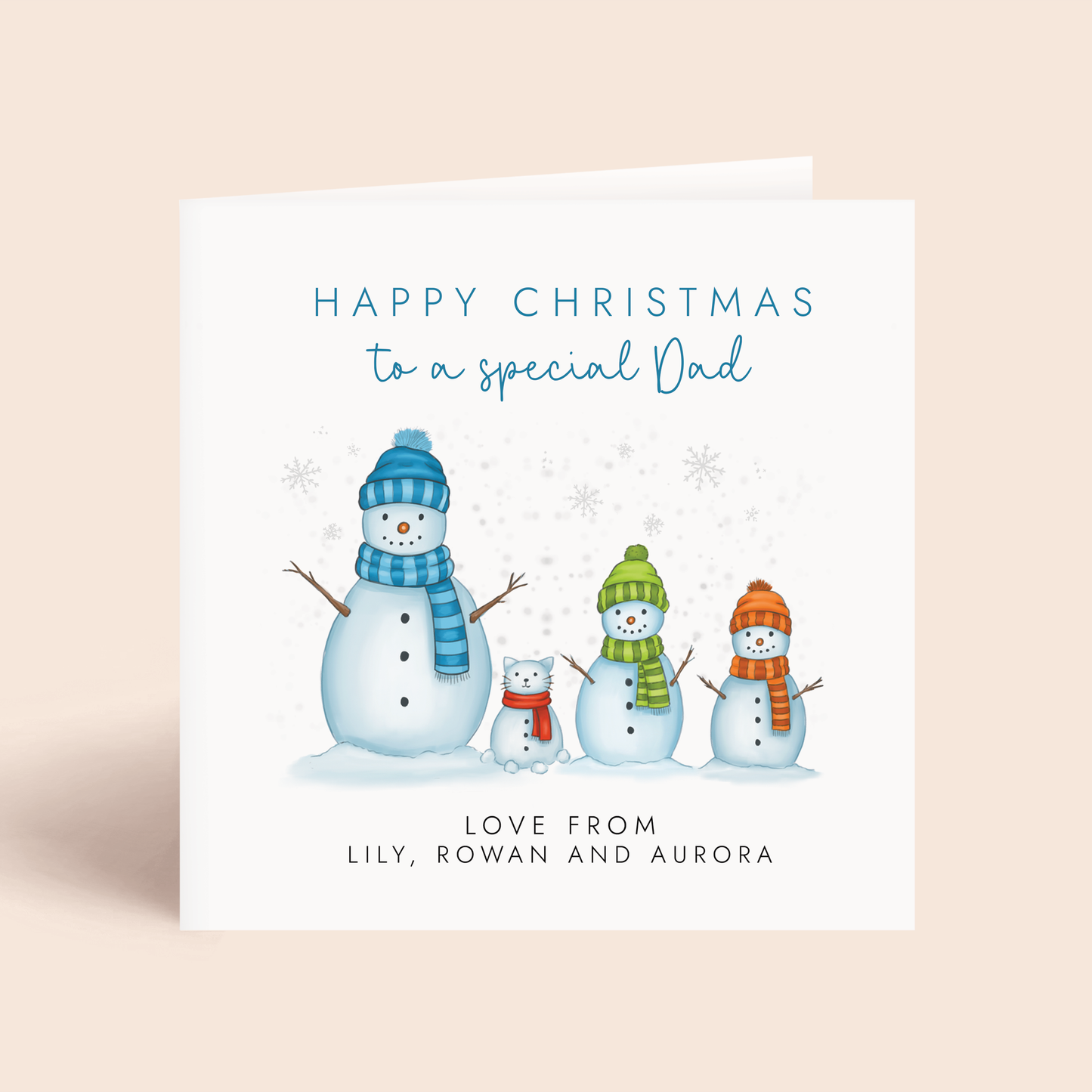 Personalised Christmas Card for Daddy