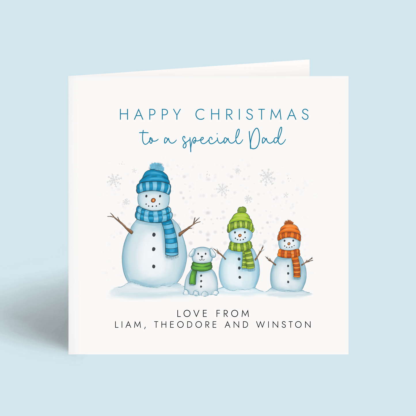 Personalised Christmas Card for Daddy