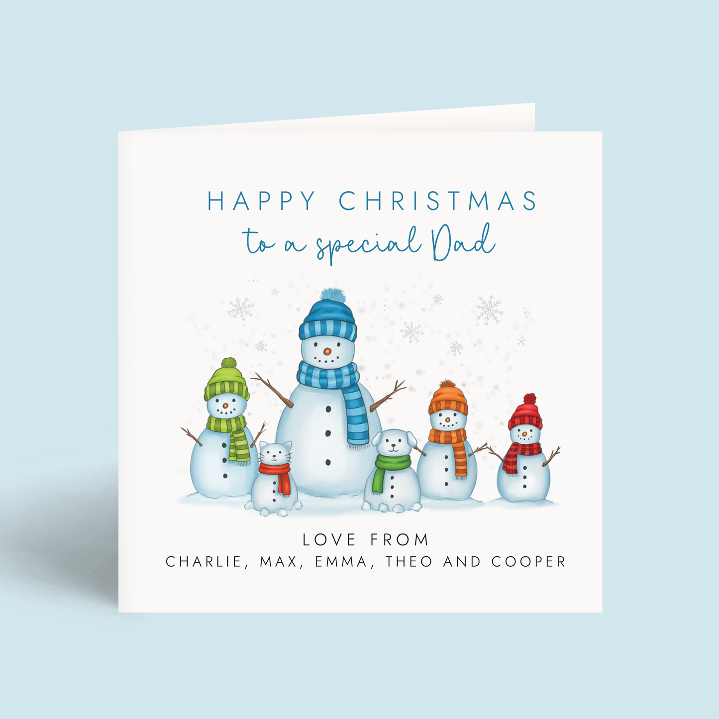 Personalised Christmas Card for Daddy