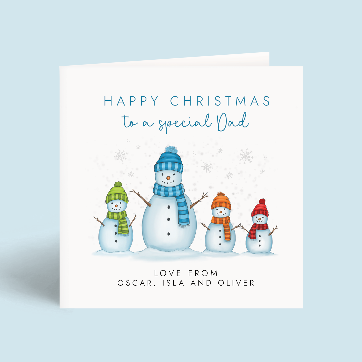Personalised Christmas Card for Daddy