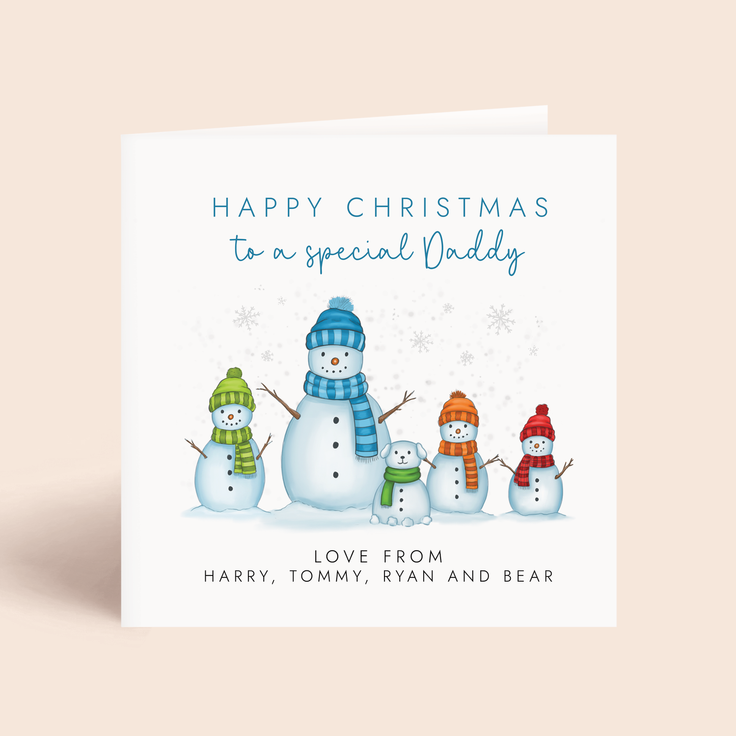 Personalised Christmas Card for Daddy
