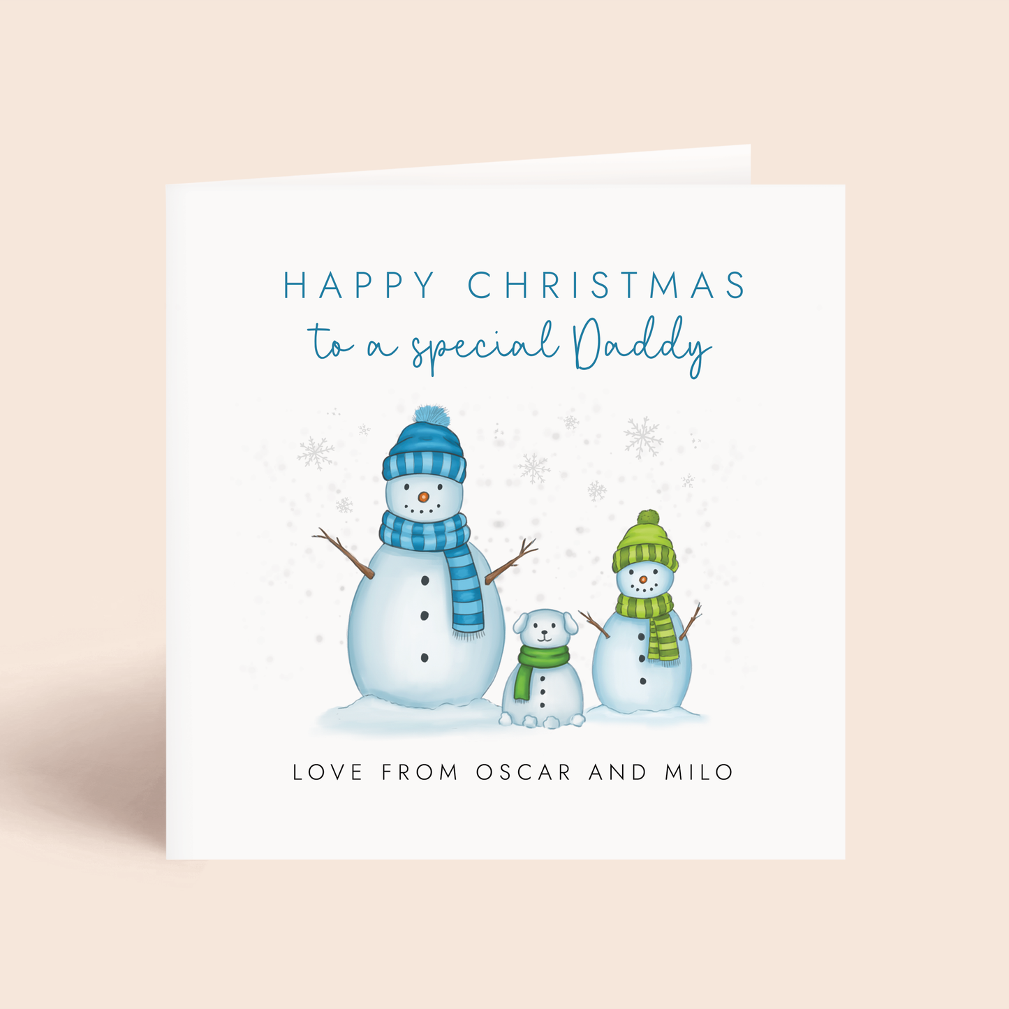 Personalised Christmas Card for Daddy