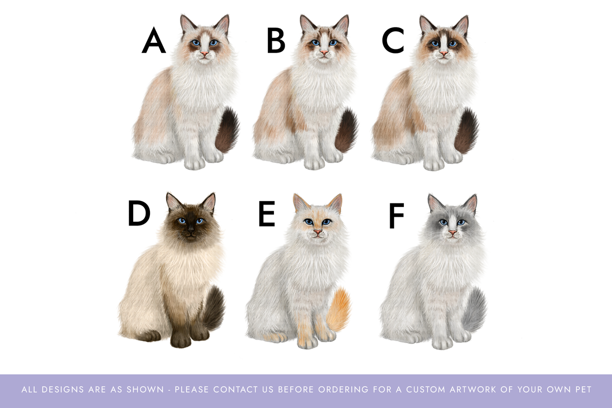 Personalised Ragdoll Cat Christmas Card