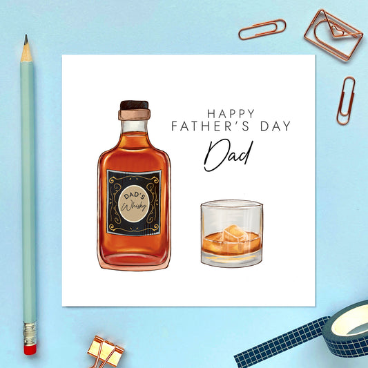 Whisky Fathers Day Card for Grandad