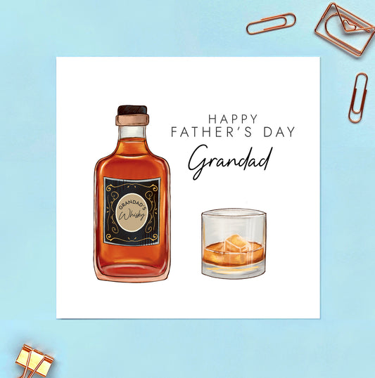 Whisky Fathers Day Card for Dad