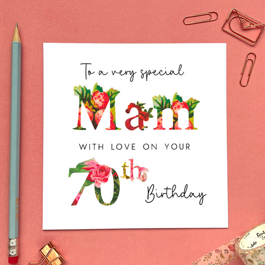 floral any age birthday card to a very special mum mom mam 60th 70th 80th 90th