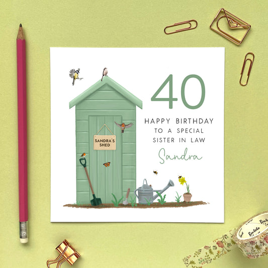 personalised garden birthday card for her mum mom mam grandma granny gran nan nana nanny auntie sister in law daughter 30th 40th 50th 60th 70th 80th 90th wife
