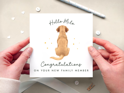 Personalised New Pet Card
