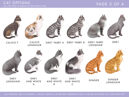 Personalised Cats Anniversary Card for Partner