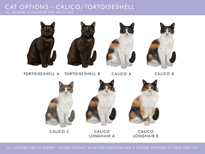 Personalised Calico Cat Christmas Card