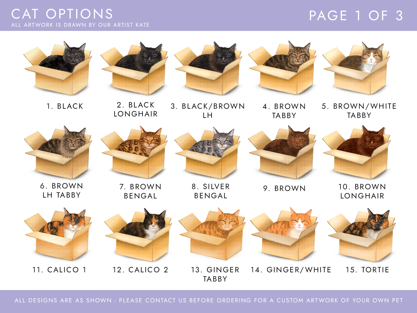 Personalised Cat in Box Birthday Card