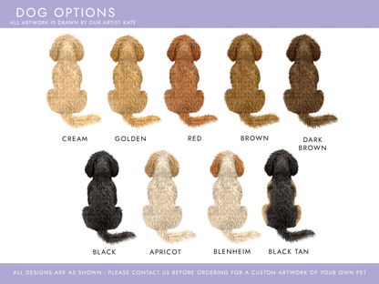 Personalised Cavapoo Dog Christmas Card