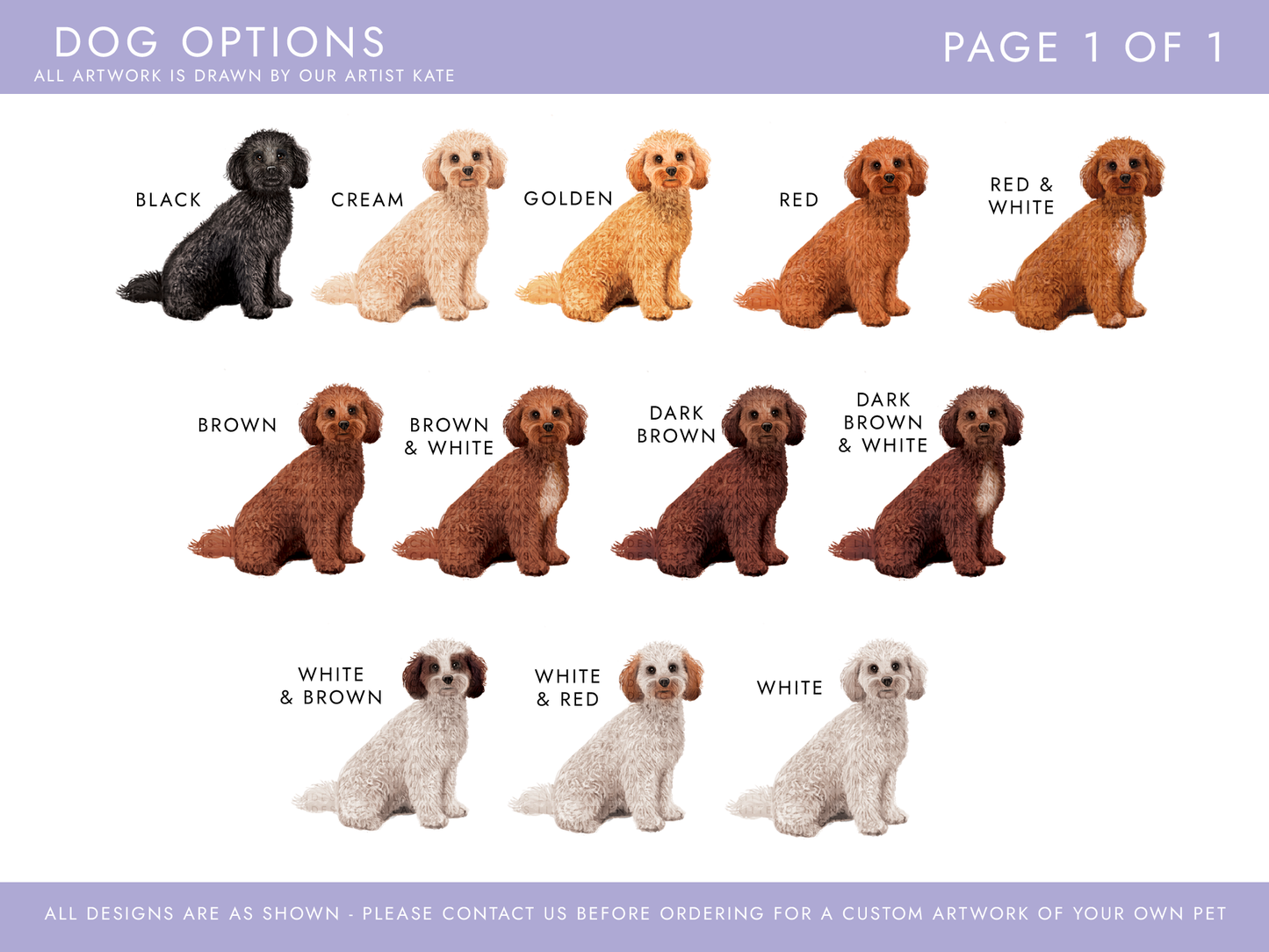 Personalised Cockapoo Christmas Card