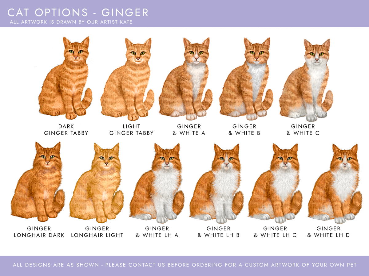 Personalised Ginger Cat Christmas Card
