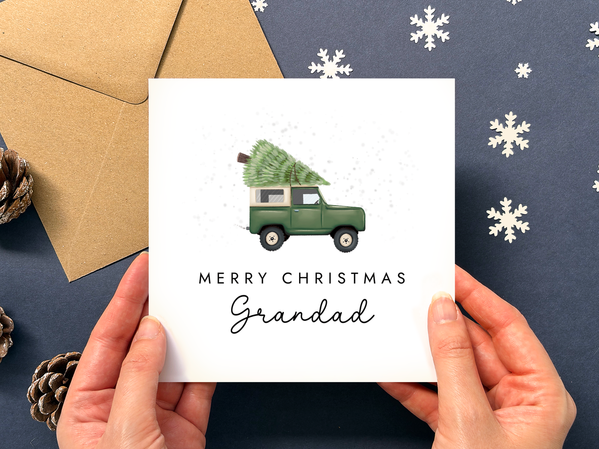Personalised Grandad Christmas Card