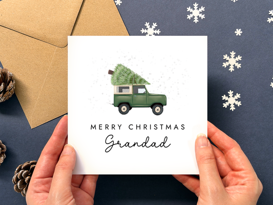 Personalised Grandad Christmas Card